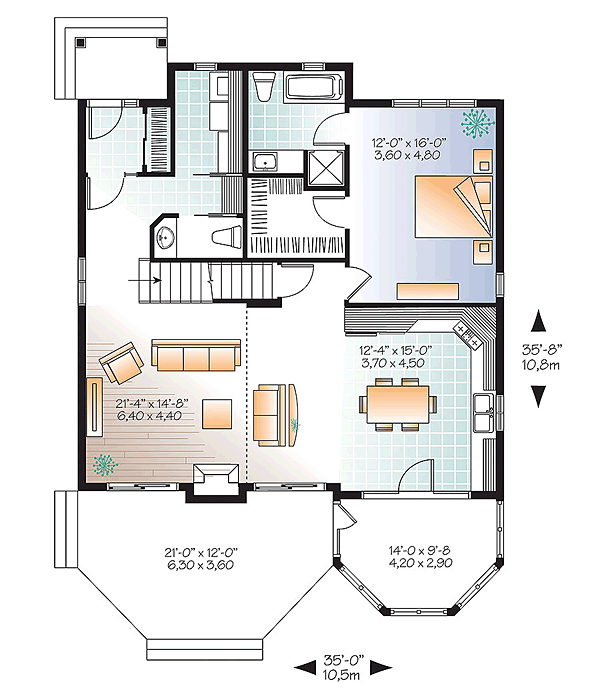 House Plans With Sunrooms Or 4 Season Rooms 8052