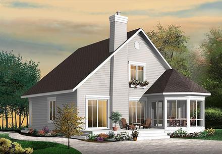 Cottage Southern Traditional Elevation of Plan 76452