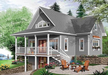 Bungalow Cottage Country Traditional Elevation of Plan 76453