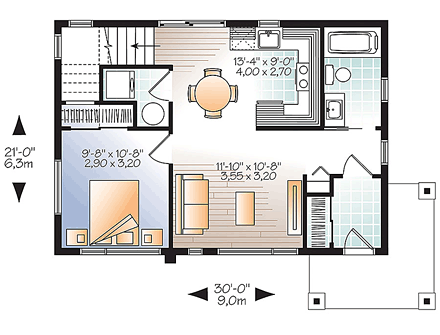 House Plan 76461 First Level Plan