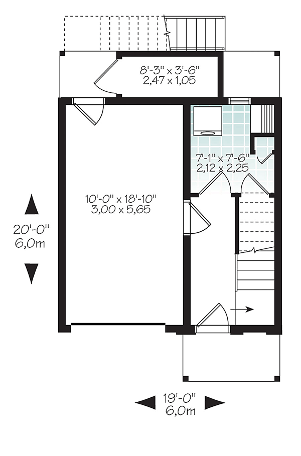 Contemporary Modern Level One of Plan 76463