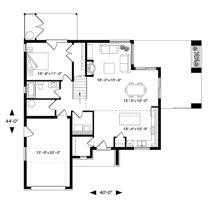 Country Traditional Level One of Plan 76465