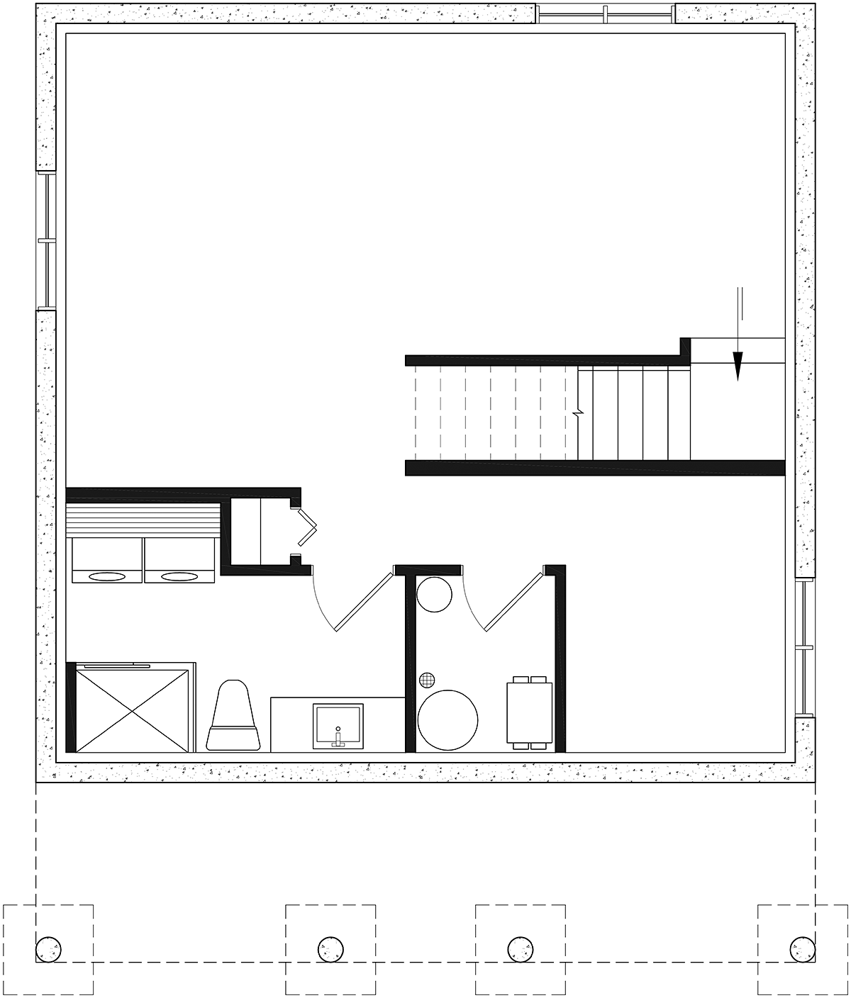 House Plan 76473 Lower Level