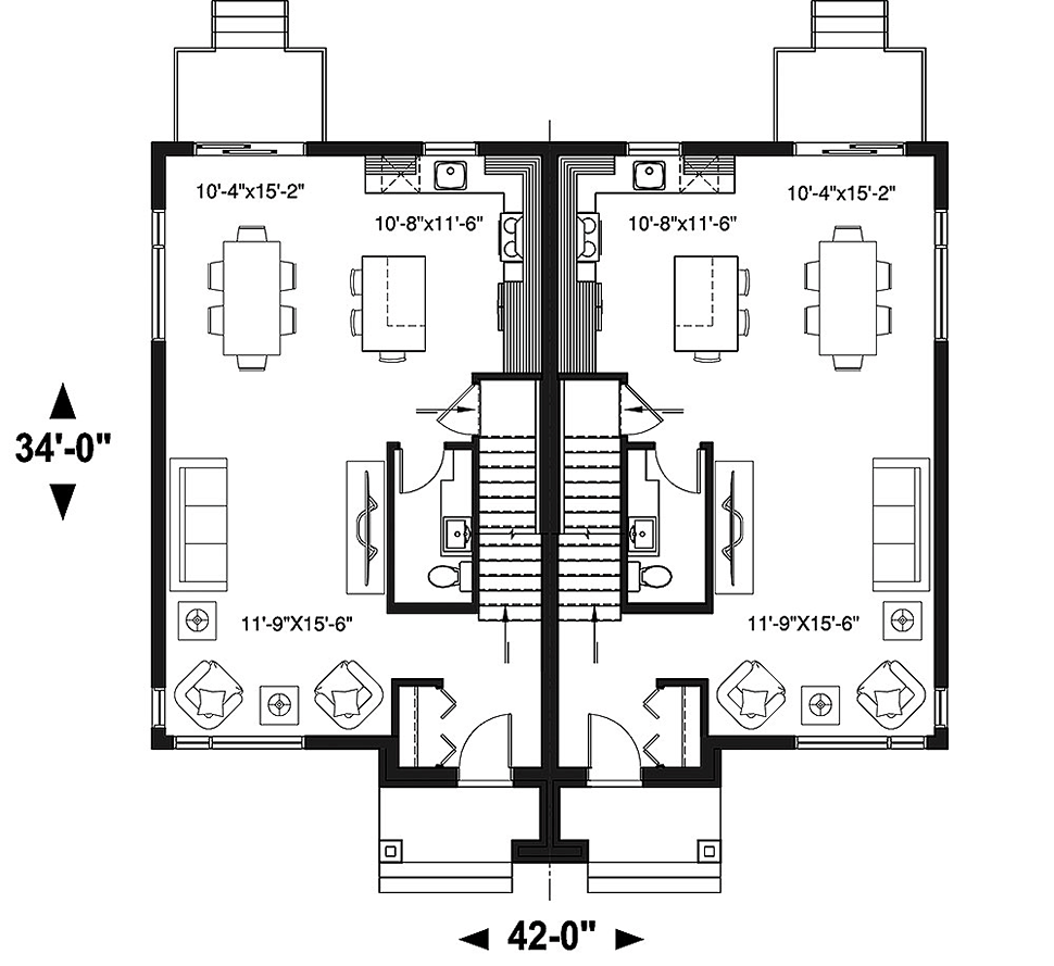 Contemporary Modern Level One of Plan 76476