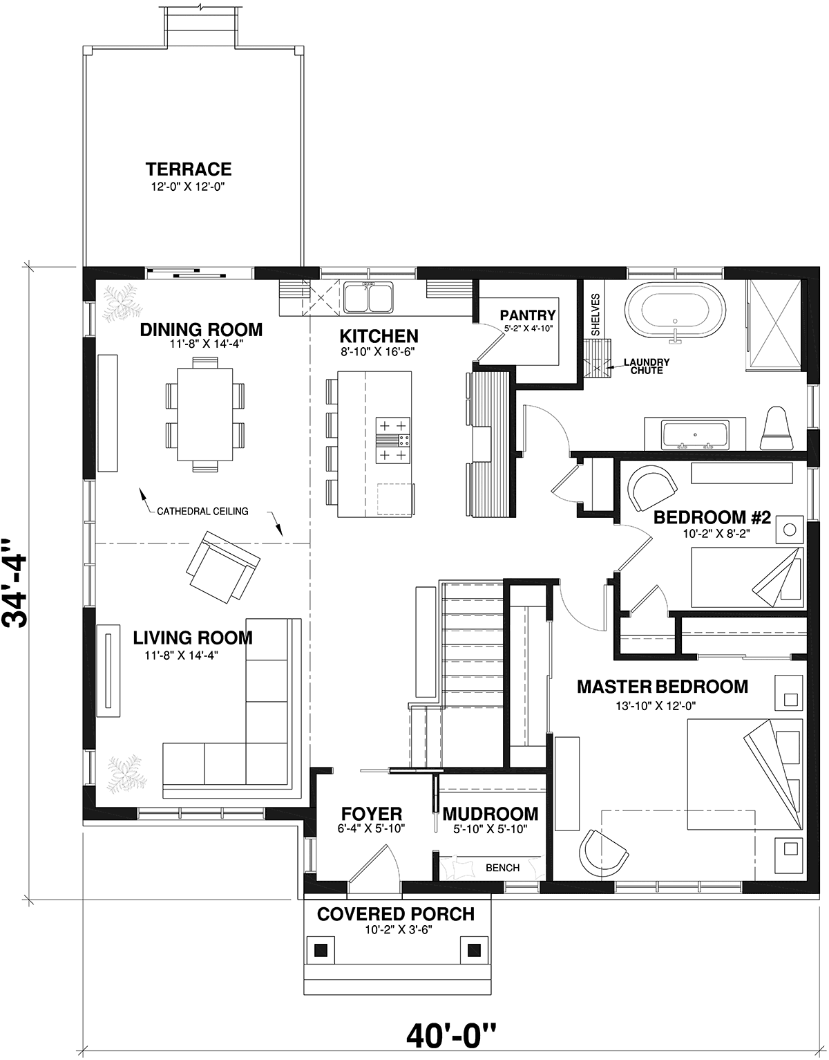 Craftsman Ranch Level One of Plan 76483