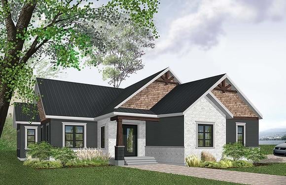 House Plan 76489 Elevation