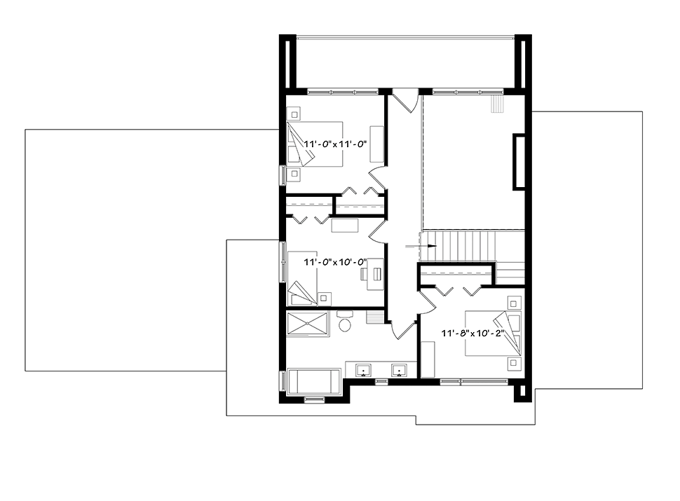 House Plan 76499 Level Two