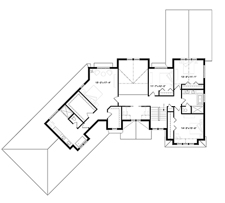 House Plan 76503 Second Level Plan