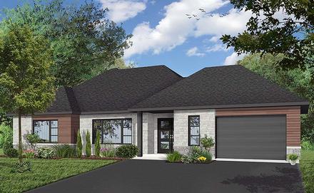 House Plan 76517 Elevation