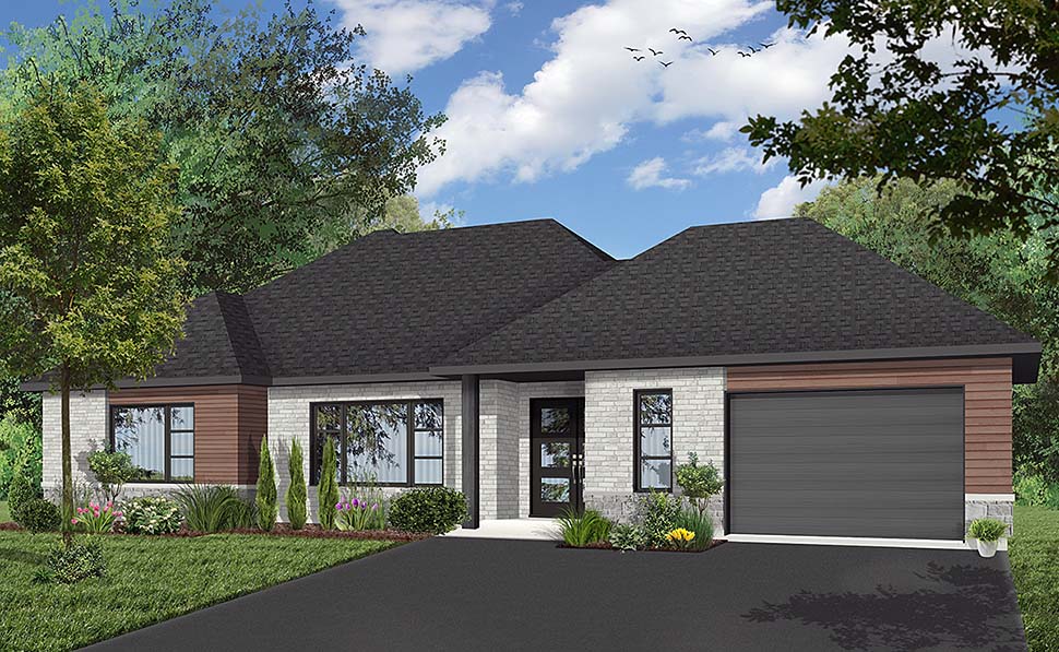 Modern Style House Plan 76517 With 2012 Sq Ft 2 Bed 1 Bath