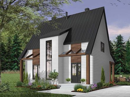 Contemporary Cottage Modern Elevation of Plan 76519