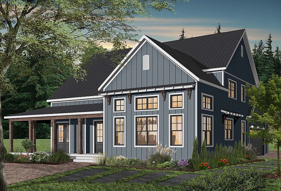 Cape Cod, Country, Craftsman, Farmhouse, Ranch Plan with 3354 Sq. Ft., 4 Bedrooms, 4 Bathrooms, 3 Car Garage Picture 5