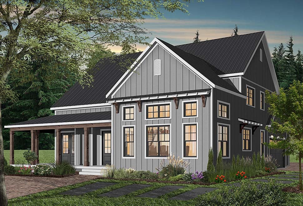 Cape Cod, Country, Craftsman, Farmhouse, Ranch Plan with 3354 Sq. Ft., 4 Bedrooms, 4 Bathrooms, 3 Car Garage Picture 7
