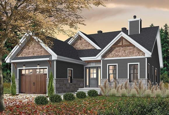 House Plan 76522 Elevation