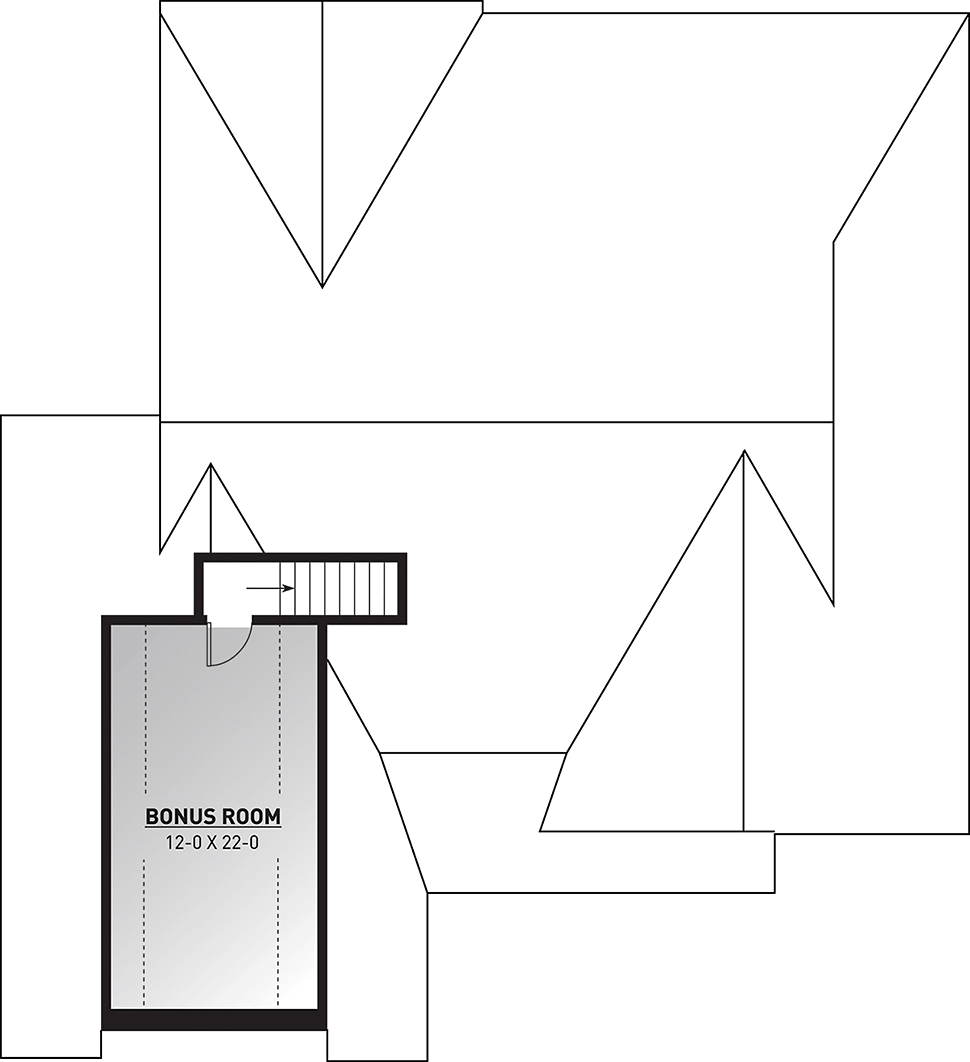 Bungalow Level Two of Plan 76524