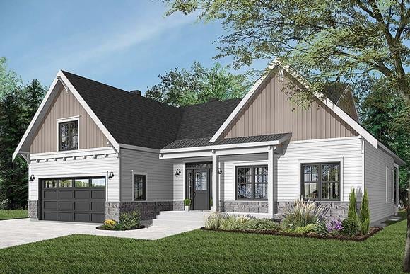 House Plan 76524 Elevation