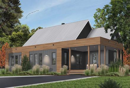 Contemporary Cottage Modern Elevation of Plan 76527