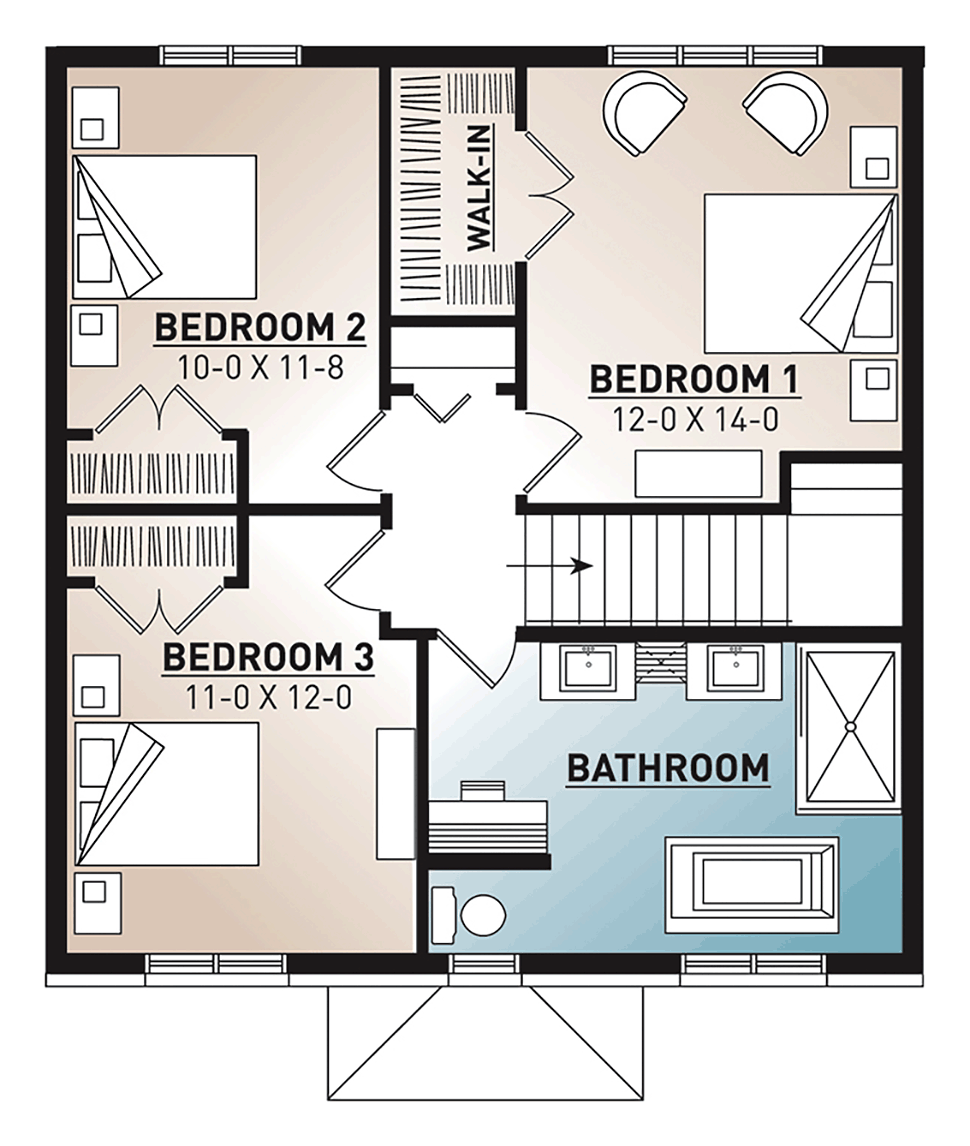 Colonial Traditional Level Two of Plan 76538