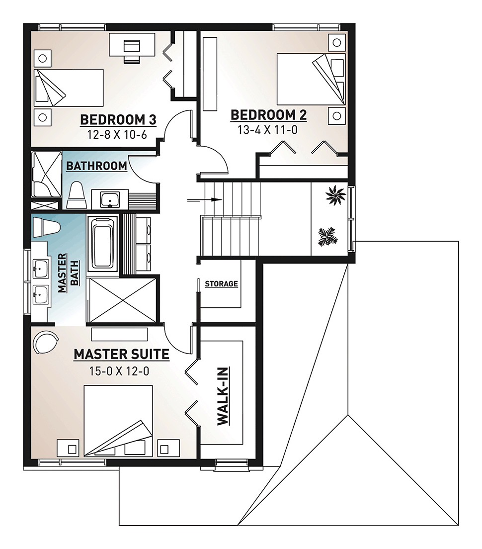 Contemporary Modern Level Two of Plan 76539