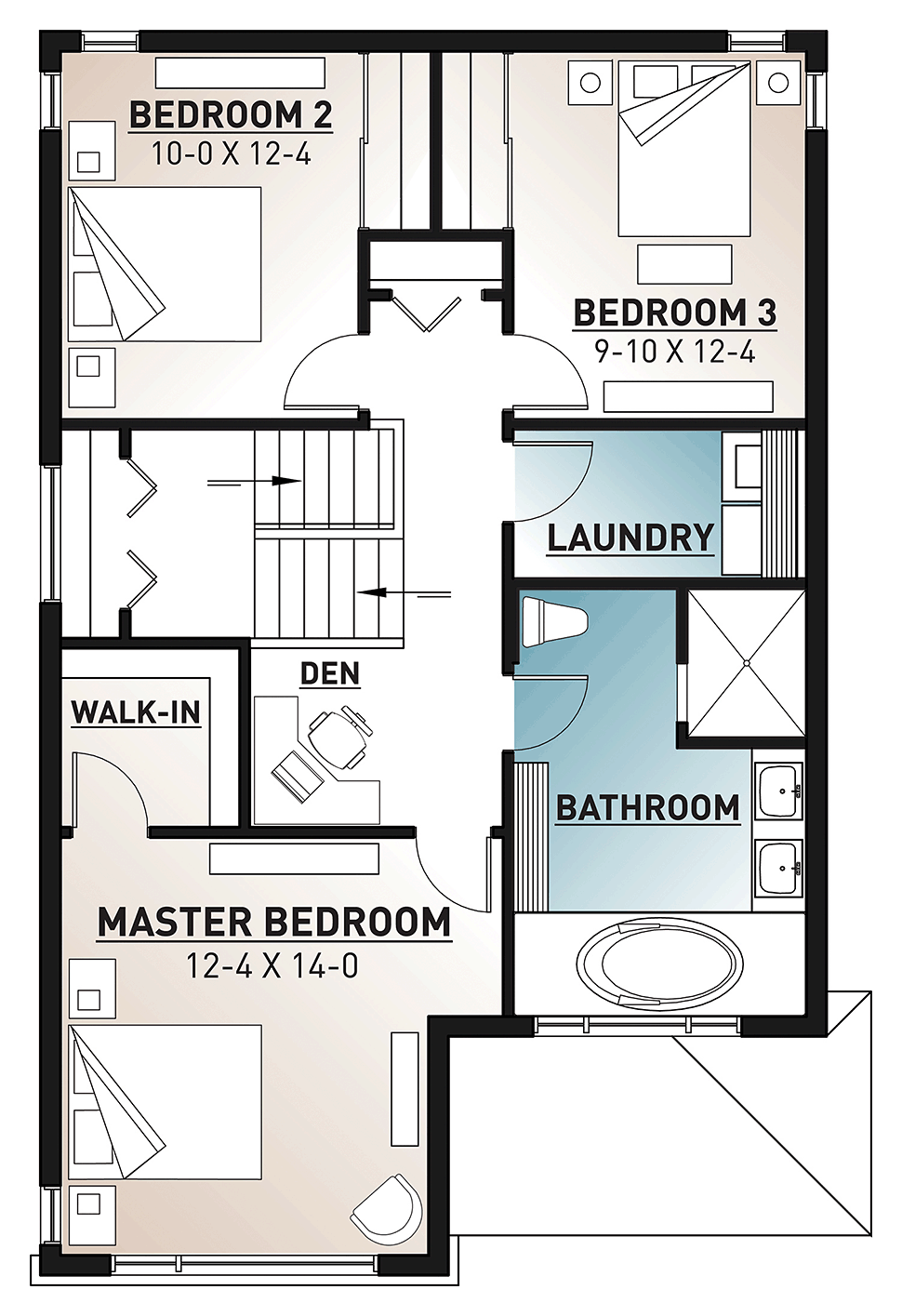 Contemporary Modern Level Two of Plan 76540