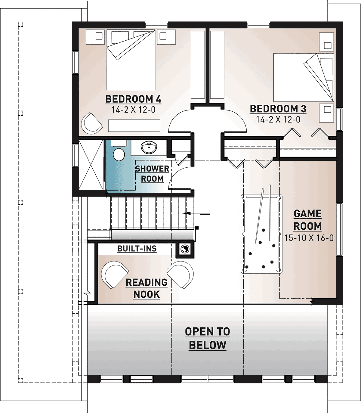 Coastal Style House Beach Floor Plans   76550 2l 