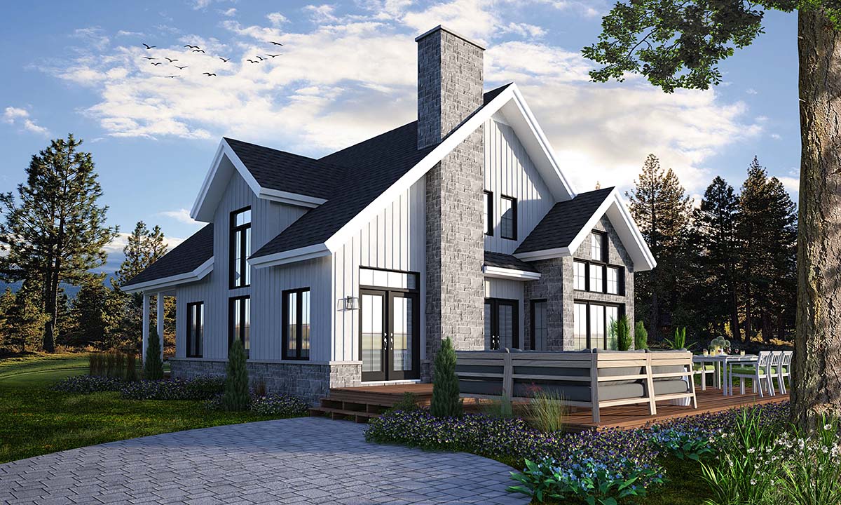 Farmhouse, Traditional Plan with 1876 Sq. Ft., 3 Bedrooms, 3 Bathrooms Picture 2