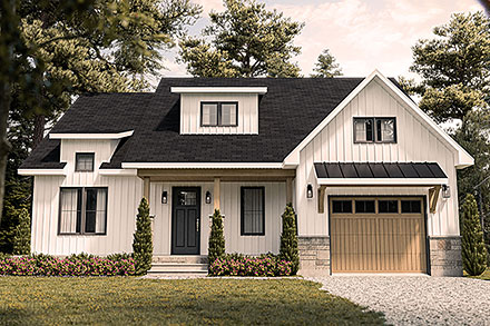 Craftsman Farmhouse Ranch Elevation of Plan 76579