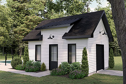 Country Farmhouse Traditional Elevation of Plan 76583