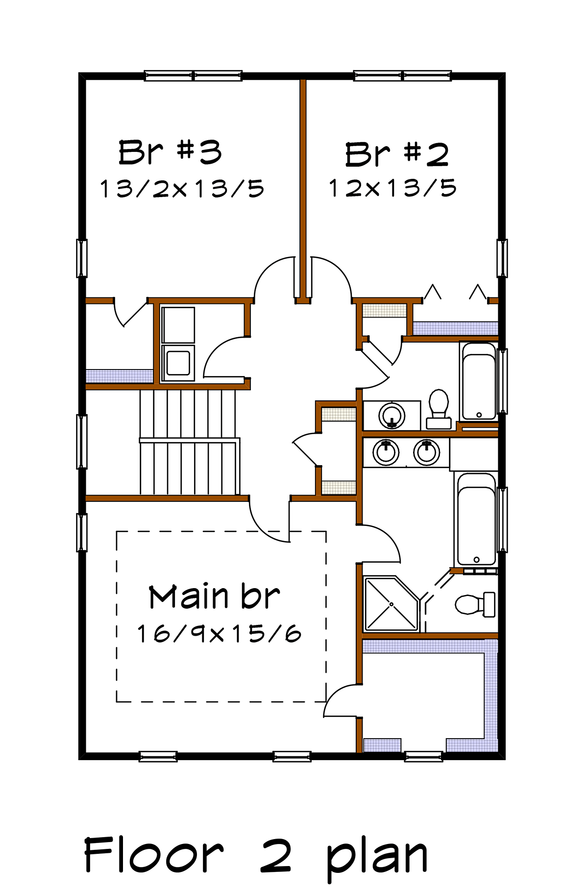 Country Narrow Lot Southern Level Two of Plan 76602