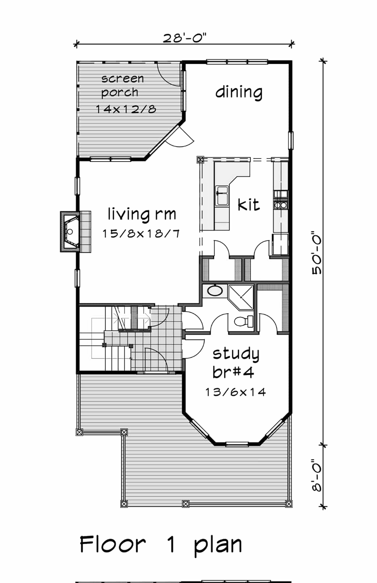 Craftsman Level One of Plan 76603