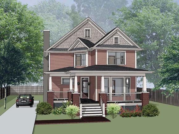 House Plan 76606 Elevation