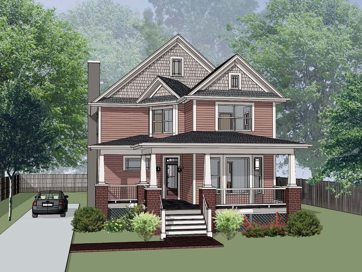 Plan 76606 | 3 Bedroom Craftsman Home Plan