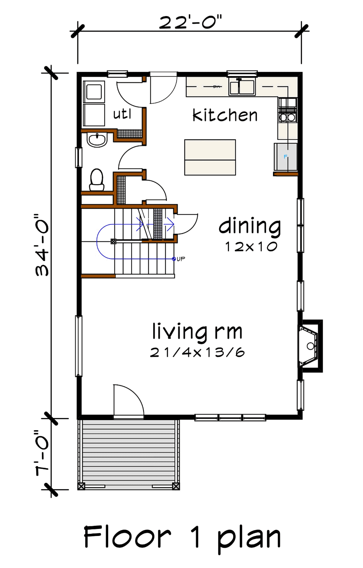 Contemporary Level One of Plan 76614