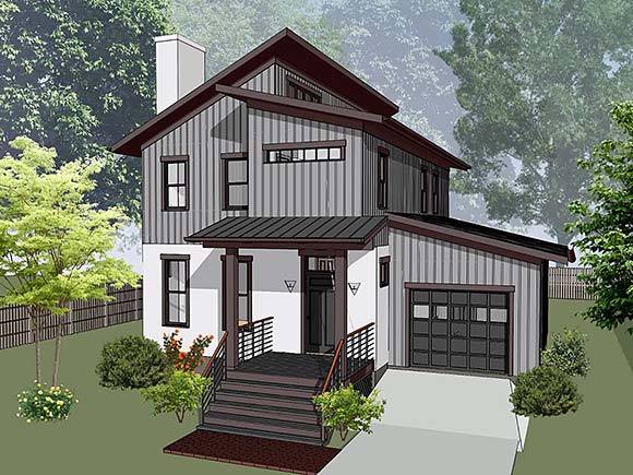 House Plan 76616 Elevation