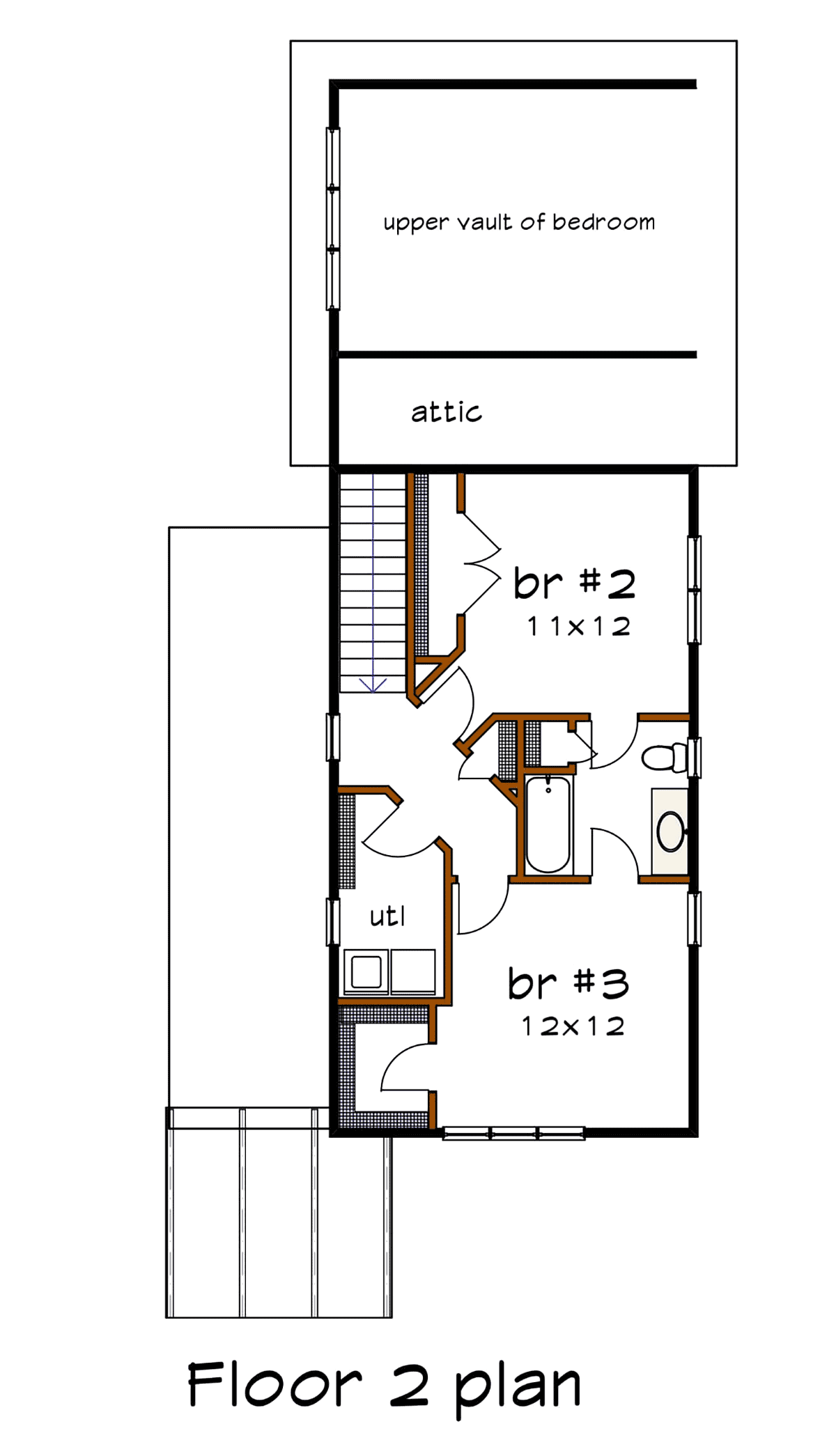 Contemporary Modern Level Two of Plan 76619