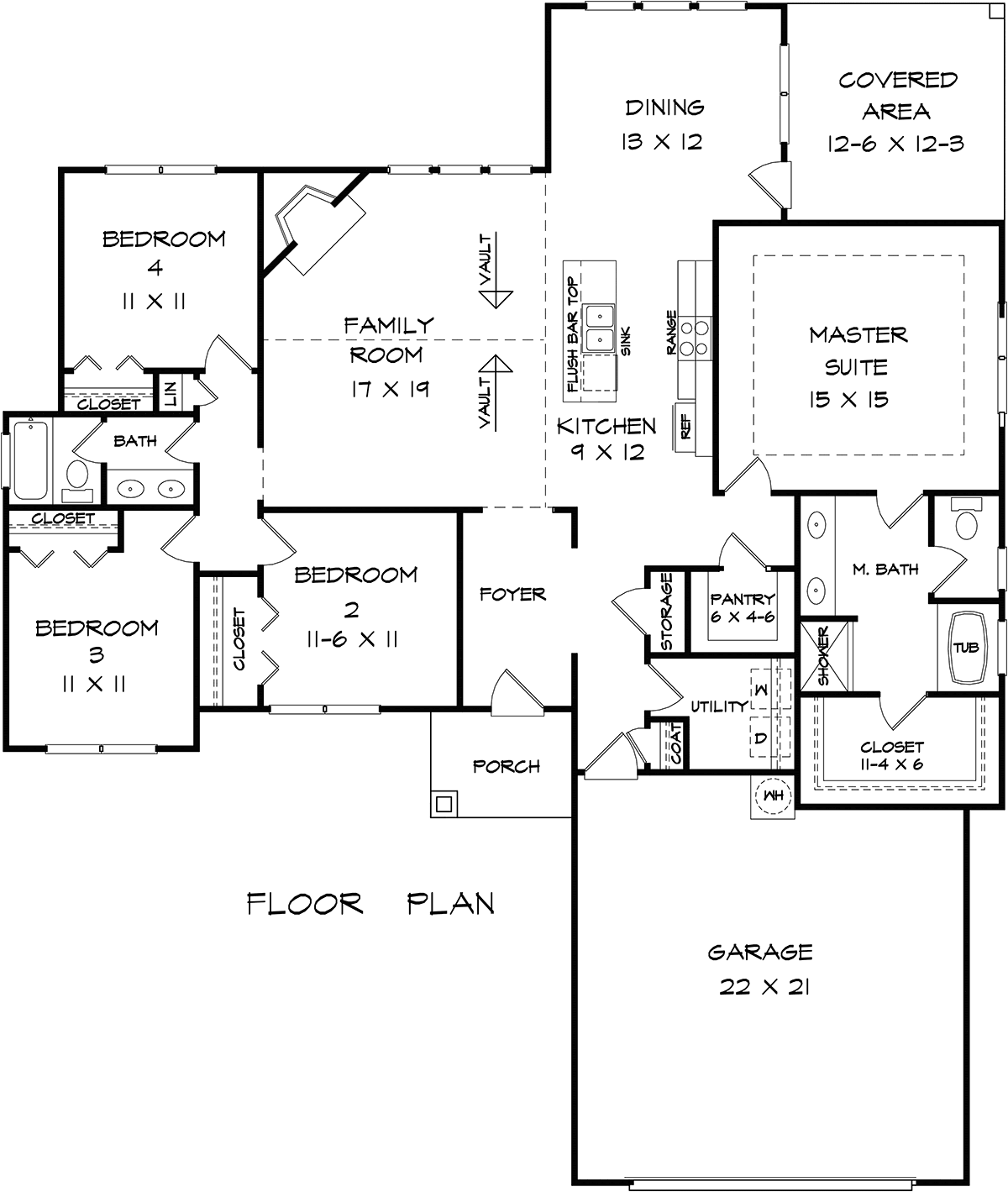 Craftsman Traditional Level One of Plan 76712