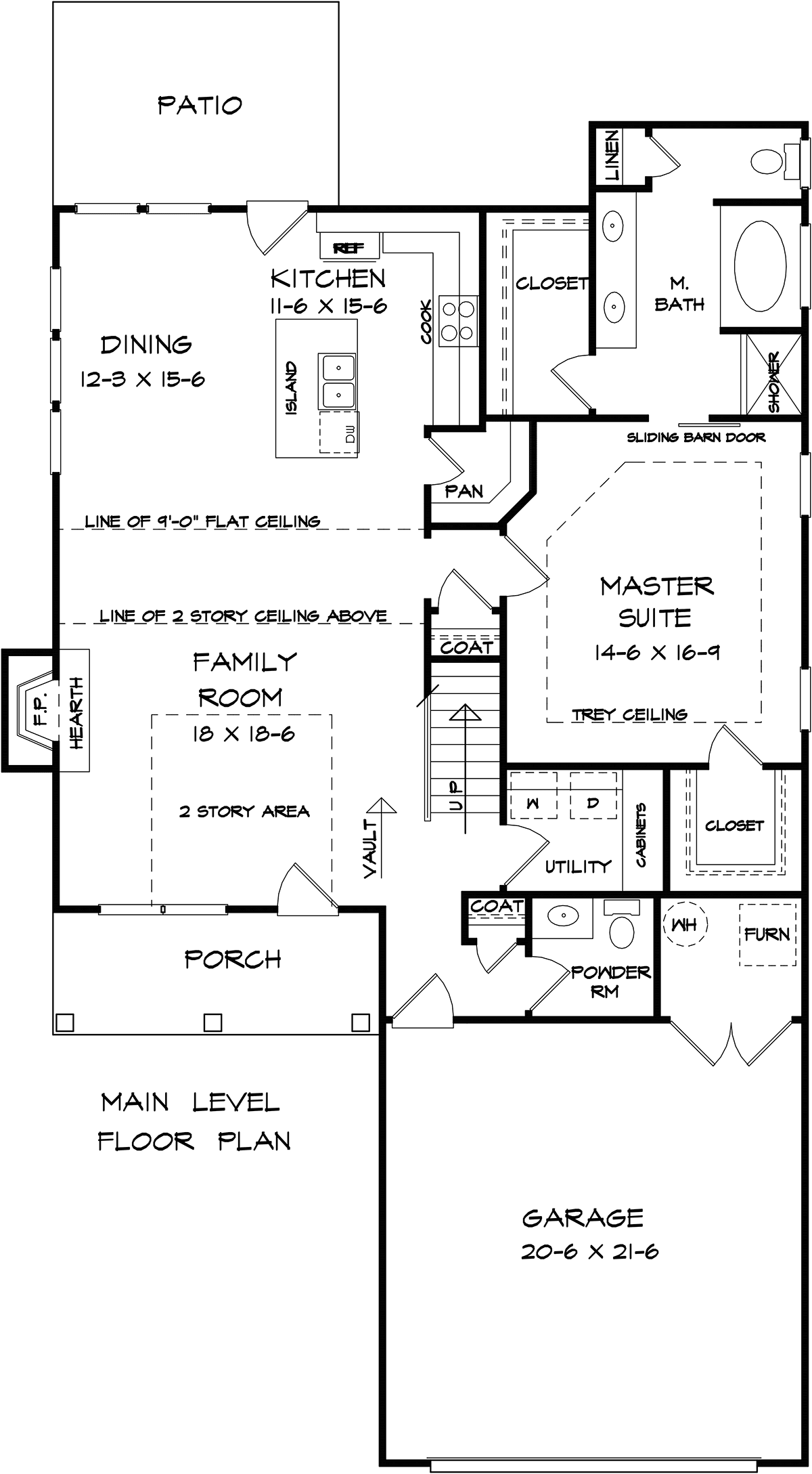 Bungalow Craftsman Traditional Level One of Plan 76721