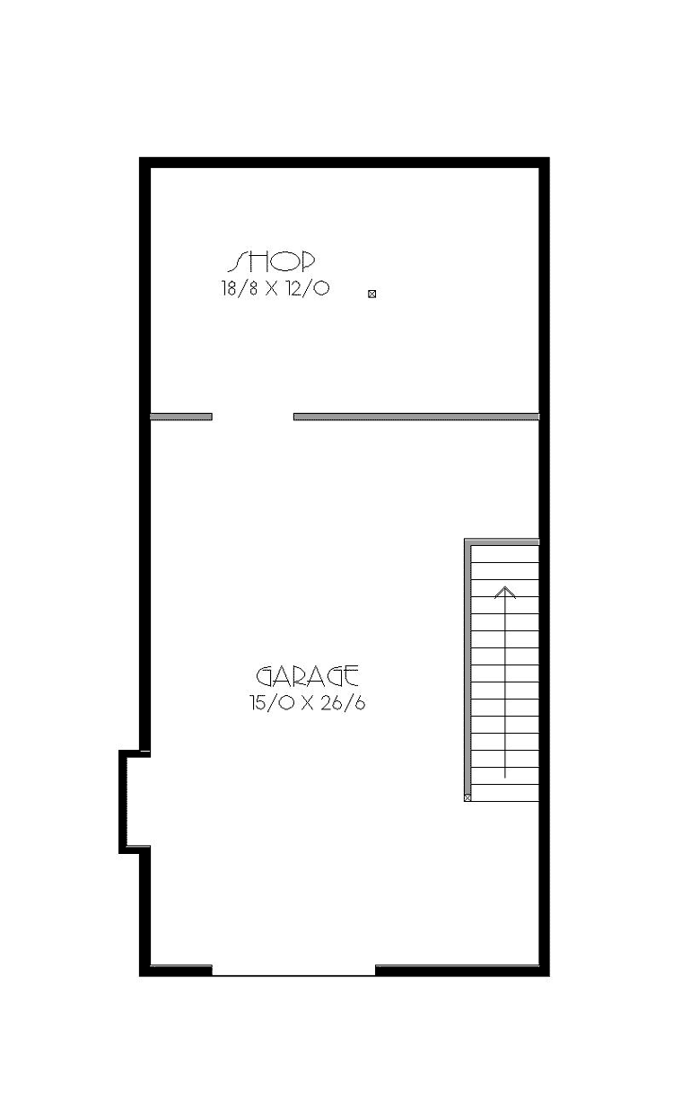 Traditional Lower Level of Plan 76802