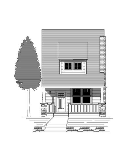 Bungalow Craftsman Elevation of Plan 76806