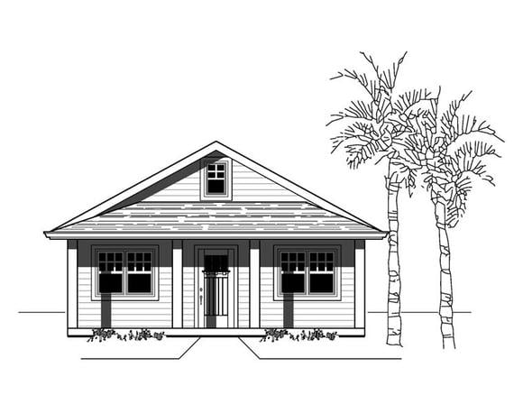 House Plan 76808 Elevation