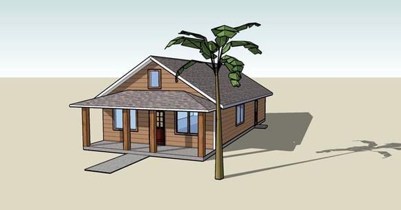 House Plan 76810 Elevation