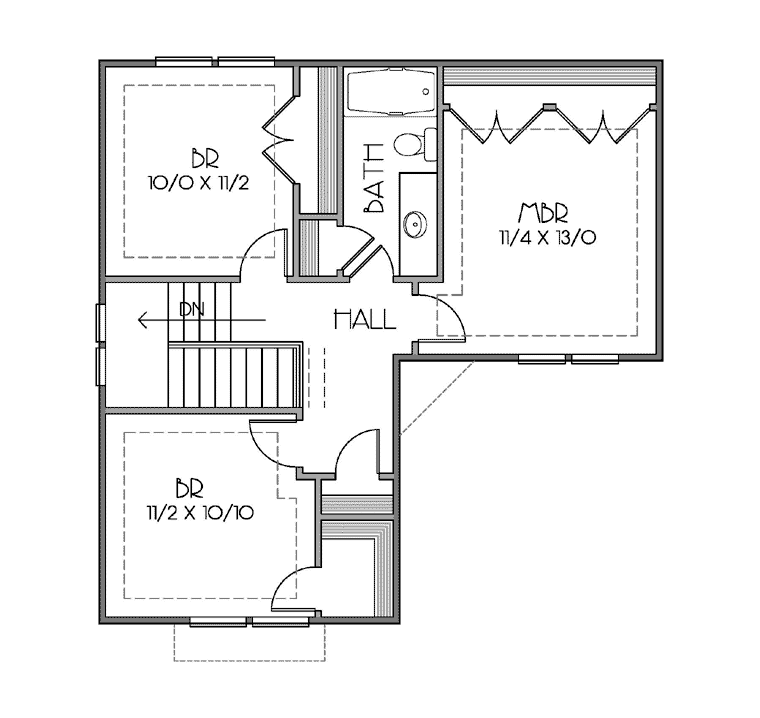 Tudor Level Two of Plan 76820