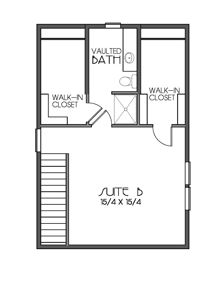 Bungalow Cottage Craftsman Level Two of Plan 76829