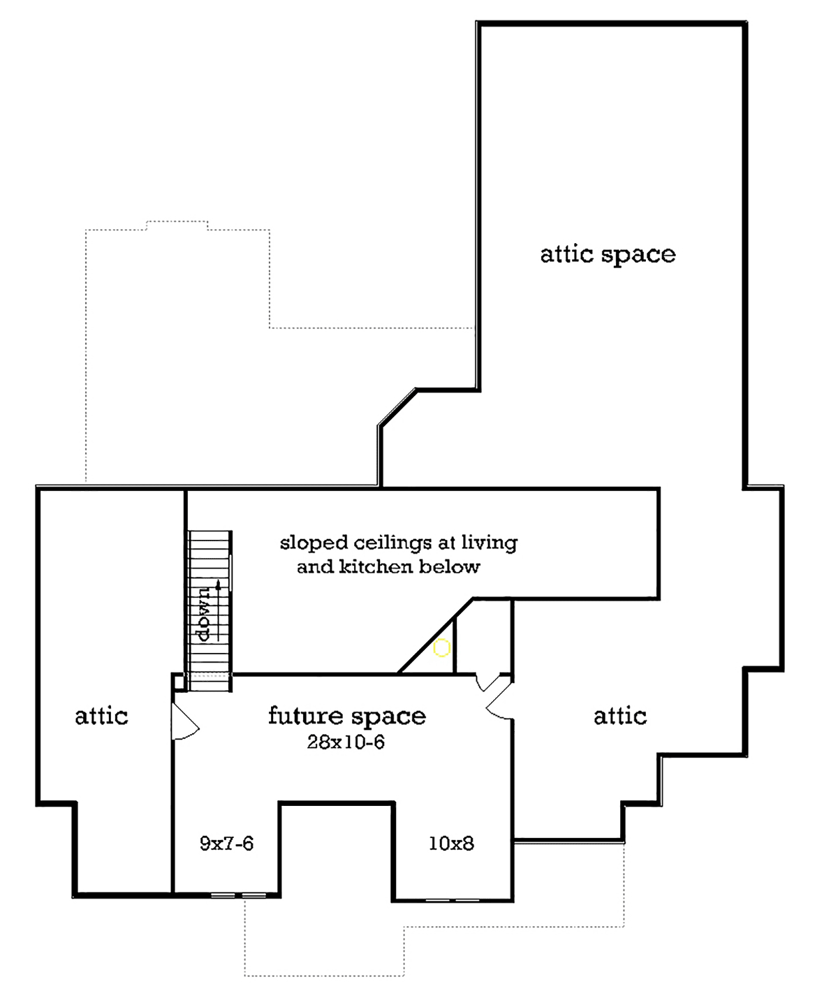 Craftsman Traditional Tudor Level Two of Plan 76916