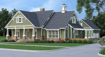 Bungalow Cottage Country Craftsman Elevation of Plan 76923