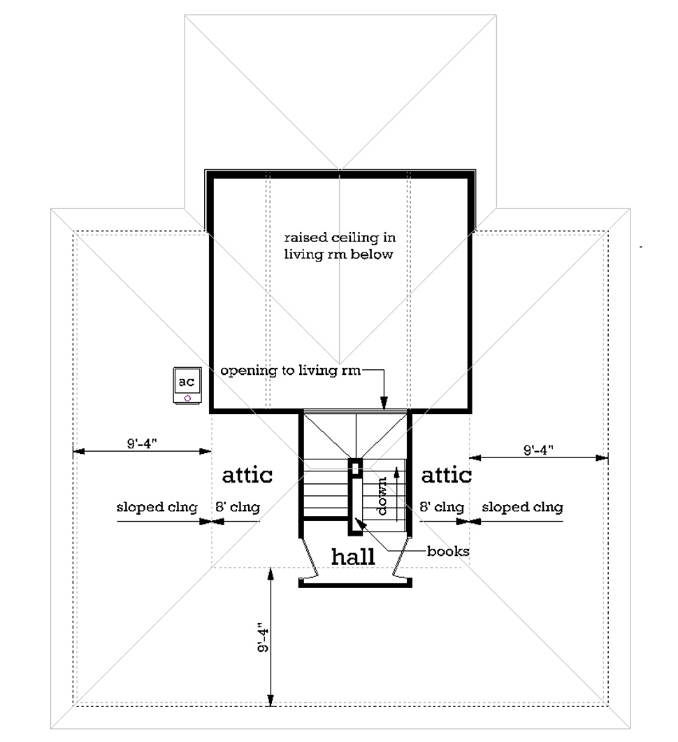 Acadian Cottage Level Two of Plan 76946