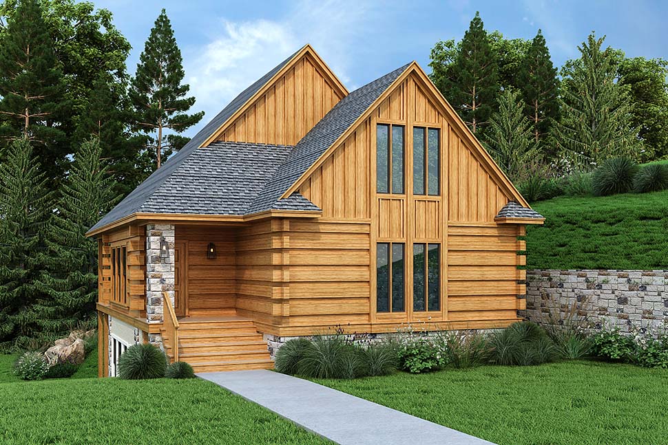 Cottage, Log Plan with 1550 Sq. Ft., 3 Bedrooms, 3 Bathrooms Picture 4