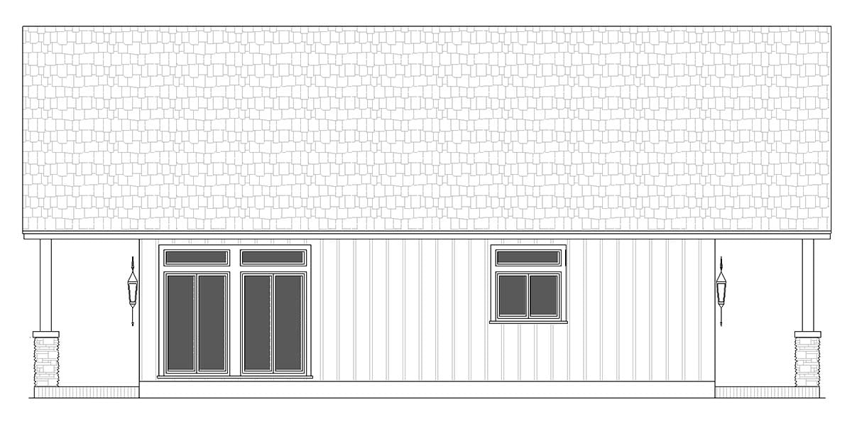 Cabin, Cottage Plan with 1330 Sq. Ft., 3 Bedrooms, 3 Bathrooms Picture 3