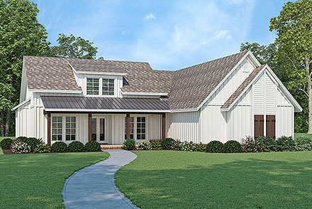 Farmhouse Elevation of Plan 76973