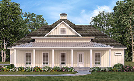 Farmhouse Traditional Elevation of Plan 76976
